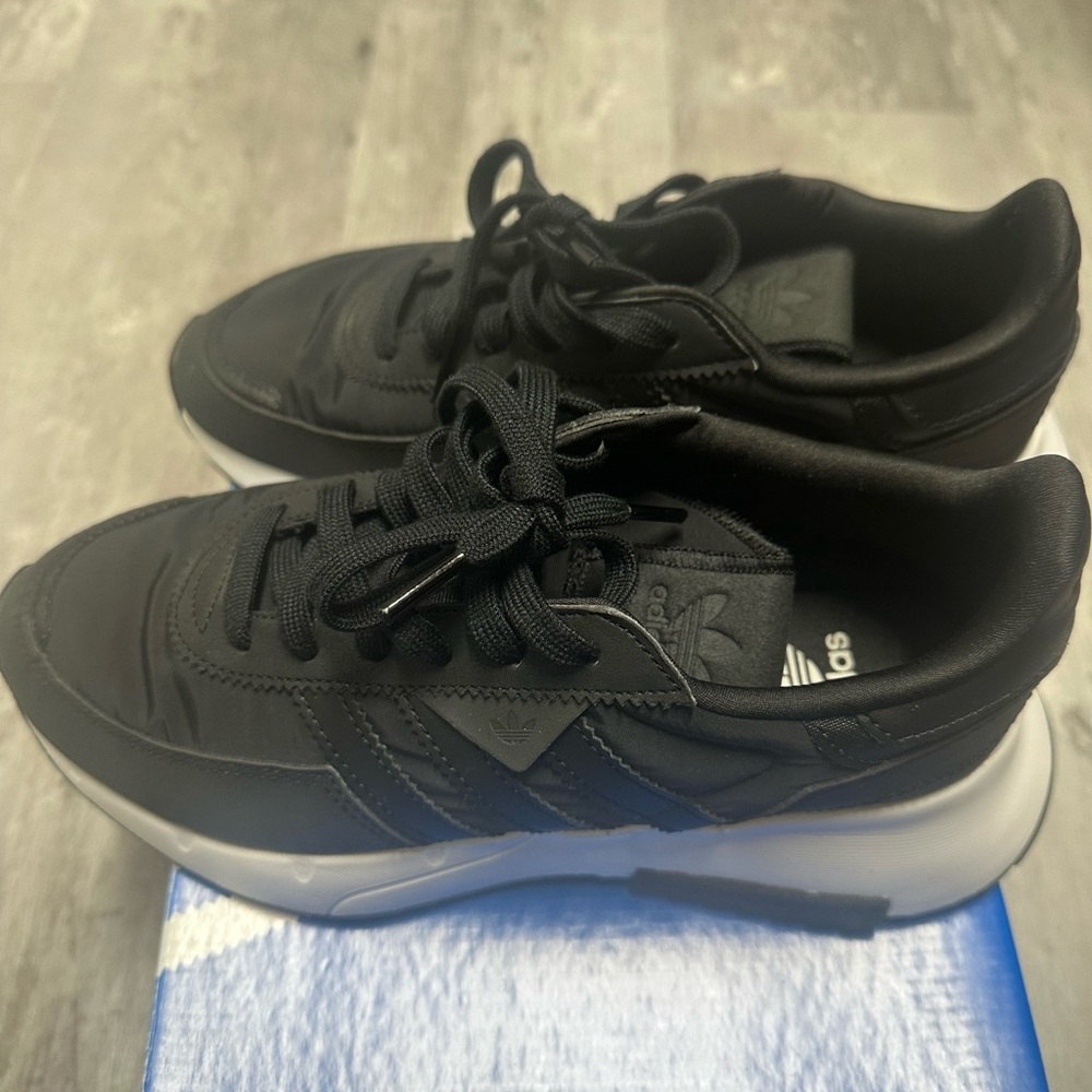 adidas Black and White Kids Sneakers